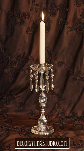 clear acrylic candleholder