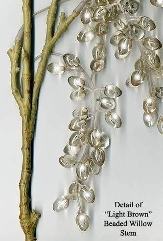 beaded willow wedding stems