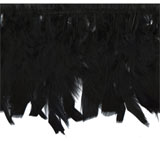 black chandelle feather fringe