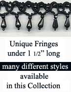beaded fringe short length