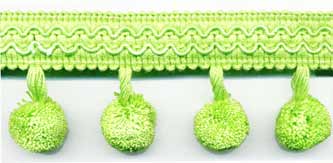 medium sized pom pom ball fringe