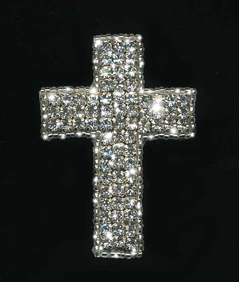 rhinestone cross applique