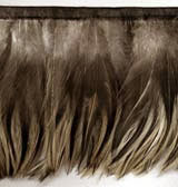 natural feather trimming