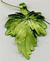 beaded leaves