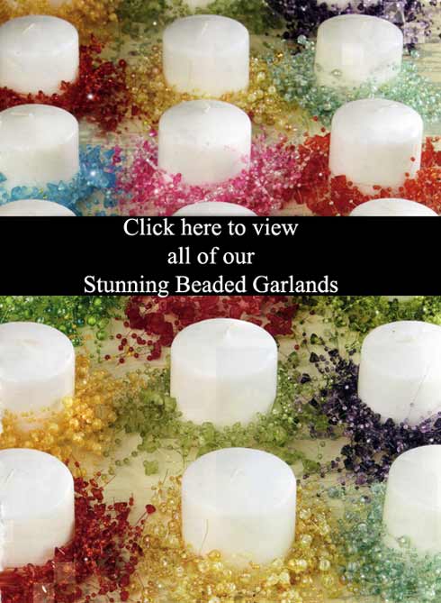 beaded strand garland decor