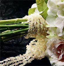 bridal bouquet beaded wrap