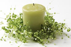 votive beaded candle rings