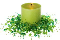 bead pearl candle rings