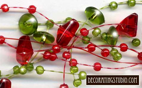 christmas beaded garland