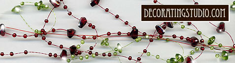 christmas night holiday beaded garland decor