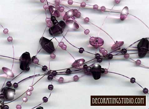 lavender beaded garland decor