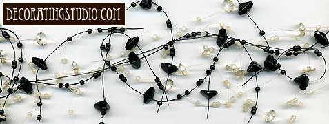 table decor beaded garland spray