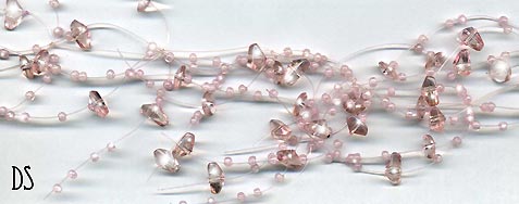 pink table garland