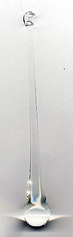 small glass teardrop rain drop