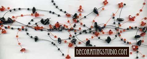 halloween party beaded garland