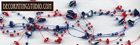red white & blue decor
