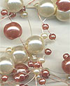 antique rose & ivory pearl garland