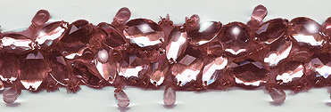 antique paris rose embellished jeweled trim