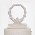 irish celtric claddagh cake topper