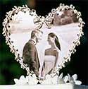 heart frame cake topper