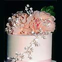 Rhinestone Vines and Flowers Cake Leaves