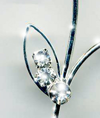 detail of vine cake crown