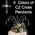crosses cake topper spray