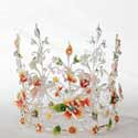 Amber Floral Cake Crown topper