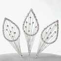 3 rhinestone calla lilly cake jewels