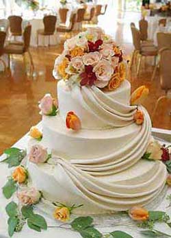 flower wedding cake topper