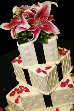 unique flower cake topper
