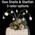 sea shell beach cake topper
