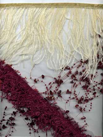 feathers, beaded garlands for wedding decor in your colors