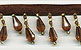 brown beaded fringe