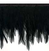 Black Feather Wing Trim
