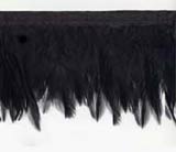 black raven feather trim