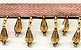 peach beaded trim