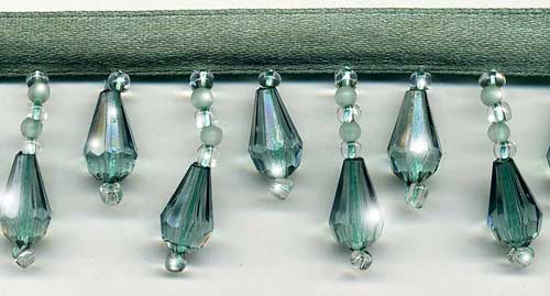turquoise ice beaded trim
