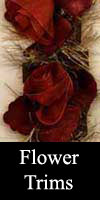 organza flower trims