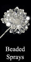 beaded floral spray