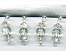 mediterranean clear beaded fringe