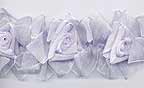 lilac organza flower trim
