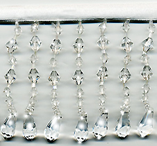 crystal diamonds beaded fringe
