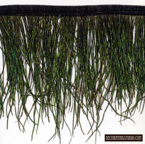 peacock feather fringe