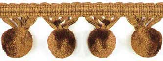 light brown pom pom trim