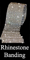 rhinestone rows of banding trim