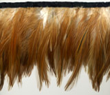 russet feather trim