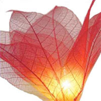 flower string light detail