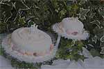 beach wedding cake