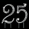 anniversary and birthday cake topper numbers